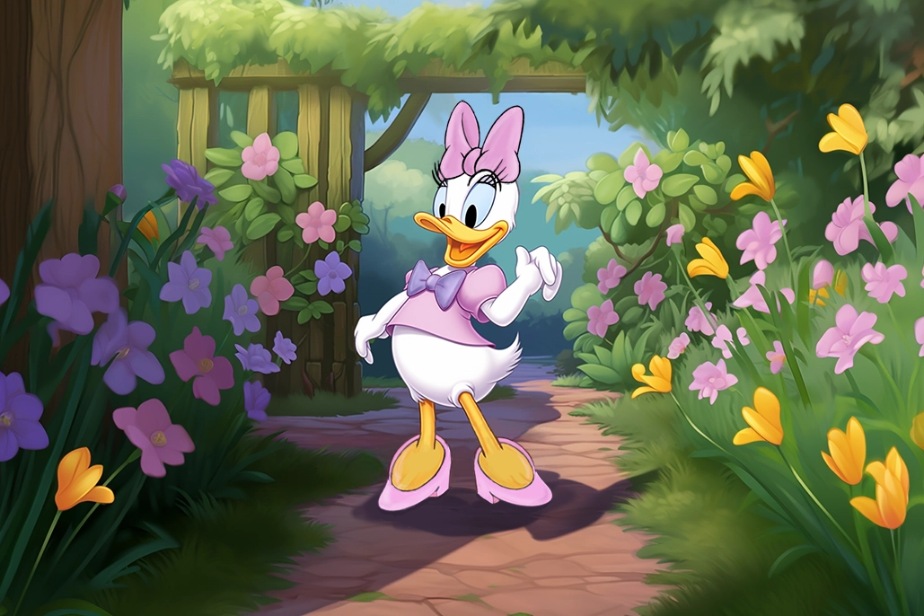 Dibujo de La Pata Daisy de Disney