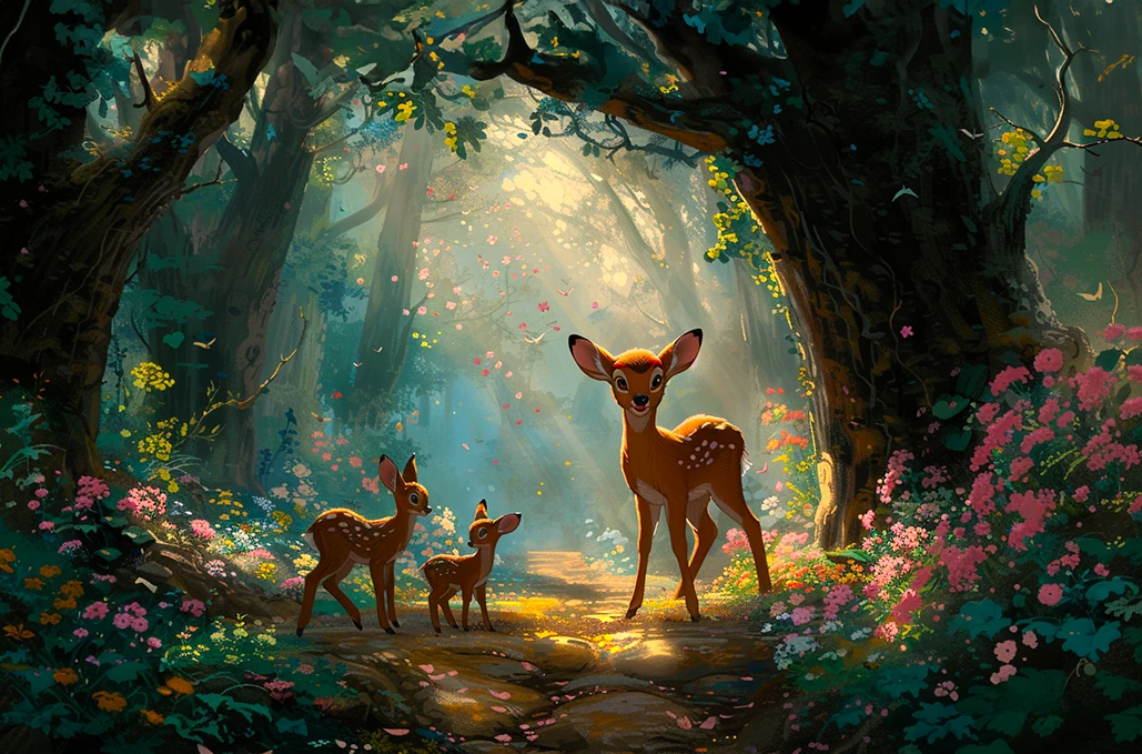 Imagen de dibujos animados clásicos Disney, Bambi