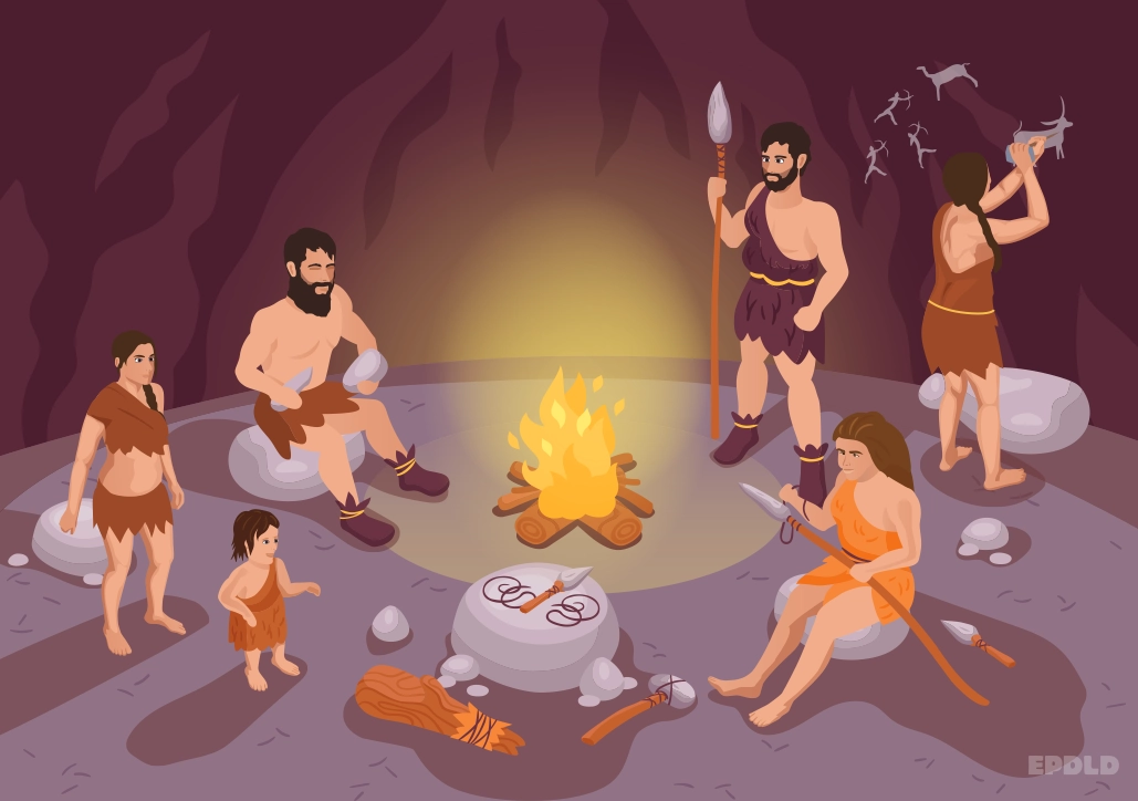 Así vivían los hombre, mujeres y niños en La Edad de Hielo. Una familia en la Prehistoria