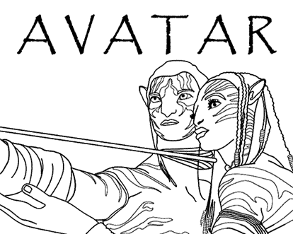 Free printable coloring pages from the James Cameron movie Avatar