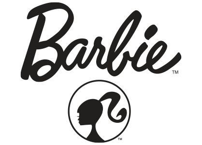 Coloring image of the Barbie logo. Barbie logotype, Barbie brand