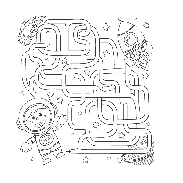 Maze Game Children's Drawing