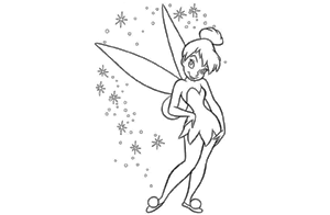 Disney Fairies coloring page, Tinkerbell