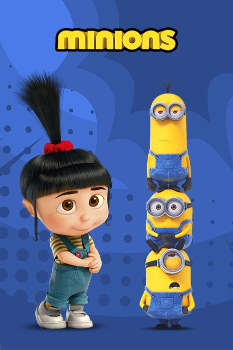 Agnes with Minions, poster to download in hight quality