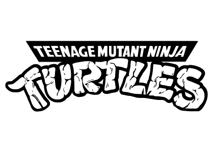 Ninja Turtles logo coloring page
