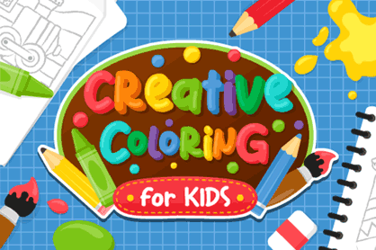 Online coloring game to color on the computer in a creative way