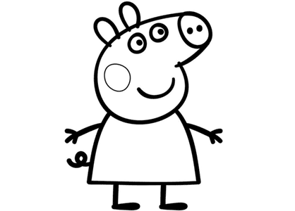 Coloring page Peppa Pig