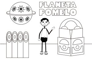 Pomelo Planet coloring page number 2, The gift that came from heaven