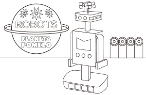 Robot coloring pages number 27