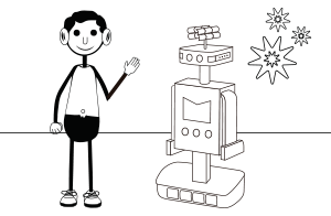 Robot coloring pages number 29