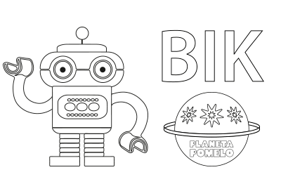 Robot coloring pages, Bik robot