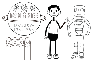 Robot coloring pages number 25