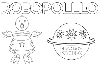 Robot coloring pages, Robopollo robot