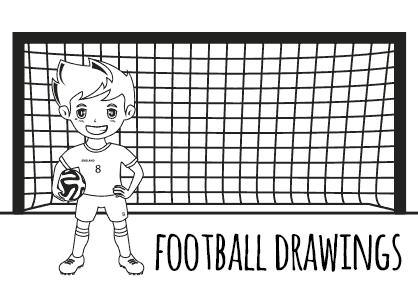 Sports drawings. Football drawings, soccer drawings