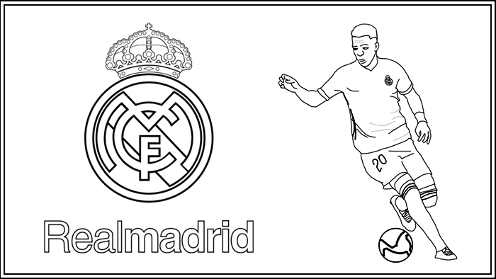 Real Madrid coloring pages