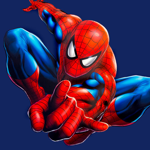 Spiderman character drawing
