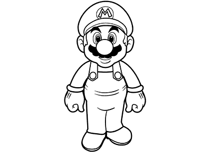 Super Mario coloring page