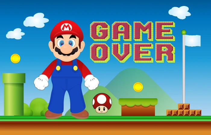 Super Mario Game Over picture