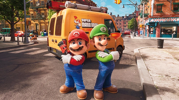 Drawing of Super Mario with his brother Luigi to download