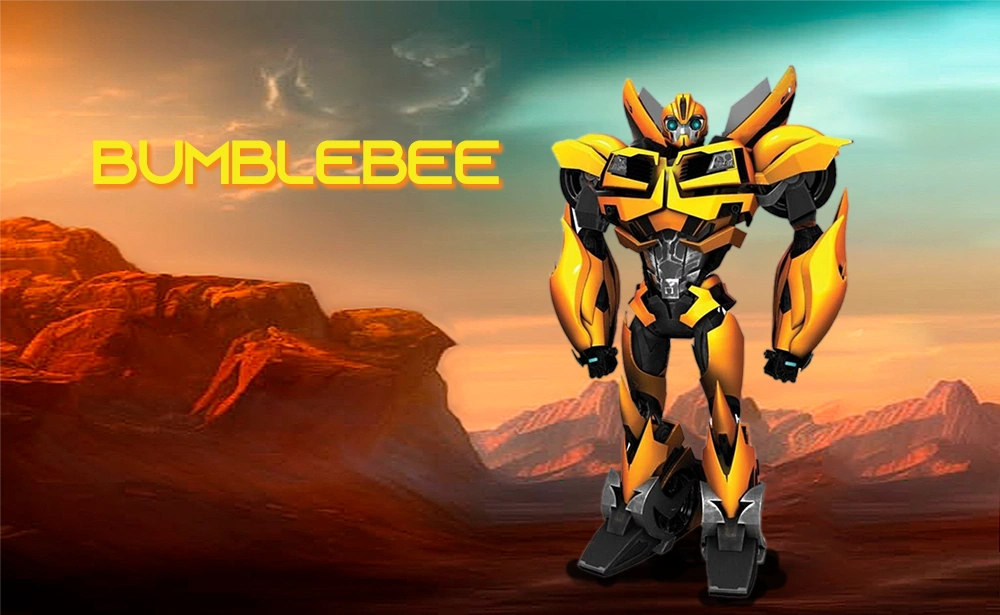 Drawing of Bumblebee Transformers robot to download in hight quality PDF