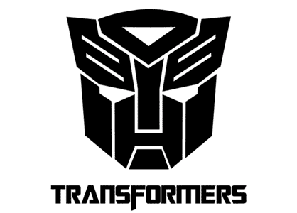 Transformers logo coloring page.
