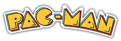 Pac-man logo, logotipo juego comecocos