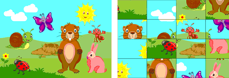 Juego de animales para niños, juego de puzzle de animales nº1