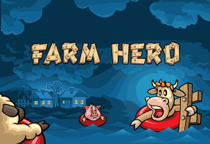 Juego de animales de la granja Farm Hero, el héroe de la granja de animales