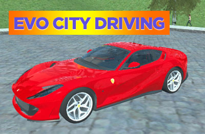 Juego de coches Evo City Driving. Driving Car Game, conduce un coche deportivo por la ciudad