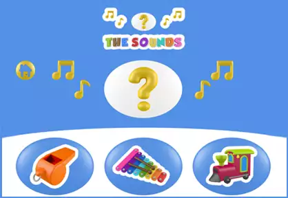 Juego de música para niños pequeños, descubre los sonidos, The Sound