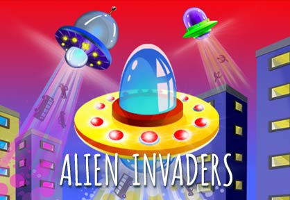 Juego de naves Alien Invaders, Invasión de Alienígenas en platillo volante