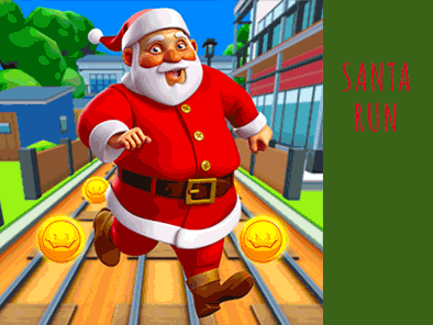 juego de Navidad Santa Run, Santa Claus corre por la ciudad