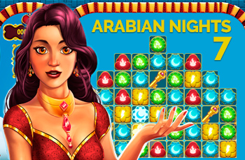 Juego de puzzle de tipo Candy Crush Saga ARABIAN NIGHTS