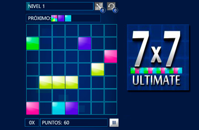 Juego de puzzle online gratis como el tetris 7x7 ultimate