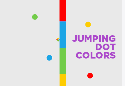 Juego puzzle Jumping dot colors para todas las edades