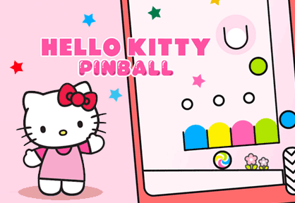 Juegos infantiles de Hello Kitty, pinball