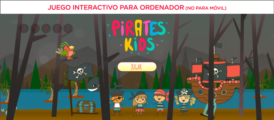 Juego infantil interactivo de piratas Pirates Kids
